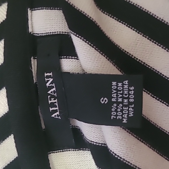 Womens Alfani striped short draped cardigan - Picture 5 of 5